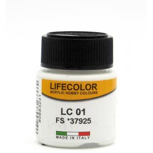 LIFECOLOR LC-01 壓克力.水性漆--消光白色  MATT  WHITE