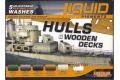 LIFECOLOR LP-04 液態舊化組--船體及木甲板舊化套組 HULLS & WOODEN D...