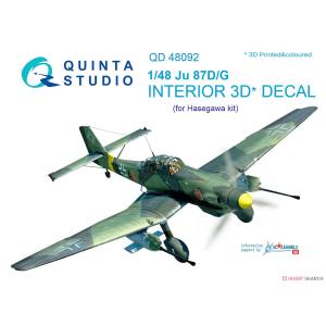 團購.QUINTA STUDIO QD48092 1/48 WW II德國.空軍 容克斯公司 JU-87 D/G型'斯圖卡'俯衝轟炸機適用立體彩色貼紙