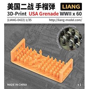 LIANG MODELS LIANG-0422 1/35 3D列印模型.二戰美軍手榴彈 USA GRENADE