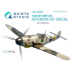 團購 QUINTA STUDIO QD48085 1/48 WW II德國.空軍 梅賽斯密特公司BF-109F-2/F-4型戰鬥機適用立體彩色貼紙