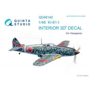 團購 QUINTA STUDIO QD48140 1/48 WW II日本帝國.陸軍 川崎公司KI-61-1'三式飛燕'戰鬥機適用立體彩色貼紙