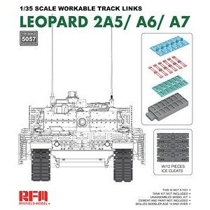 預先訂貨--團購.麥田模型/RFM MODELS RM-5057 1/35 德國  克勞斯-瑪菲公司'豹II式'A5/A6/A7型坦克適用鏈接式活動履帶