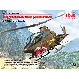 預先訂貨--ICM 32061 1/32美國.陸軍 貝爾公司 AH-1G'眼鏡蛇'後期生產型攻擊直升機