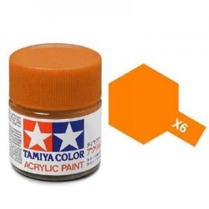 TAMIYA x-6  壓克力系水性/亮橘色 ORANGE 45032752