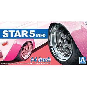 AOSHIMA 053706 1/24 #68 STAR 5(5代) 14英吋輪框及輪胎