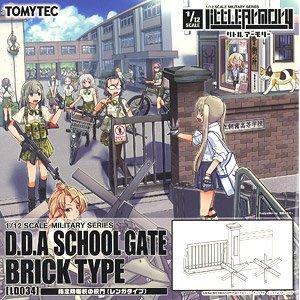 TOMYTEC LD-034 1/12 校門磚牆  SCHOOL GATE (BRICK TYPE)