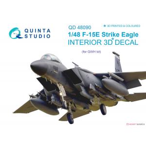 團購 QUINTA STUDIO QD48090 1/48 美國.空軍 波音公司F-15E'鷹式'戰鬥轟炸機適用立體彩色貼紙