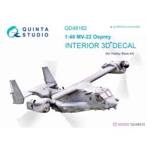 預先訂貨--團購 QUINTA STUDIO QD48182 1/48 美國.陸戰隊 貝爾公司MV-22'魚鷹式'傾轉旋翼機適用立體水貼紙