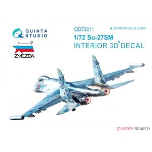 團購 QUINTA STUDIO QD72011 1/72 俄羅斯.空軍  蘇愷公司SU-27SM'側衛'戰鬥機適用立體水貼紙