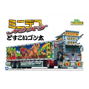 AOSHIMA 063286 1/64 Mini Deko NEXT暴走卡車大型拖車-相撲小子(Dosukoi Gonta)