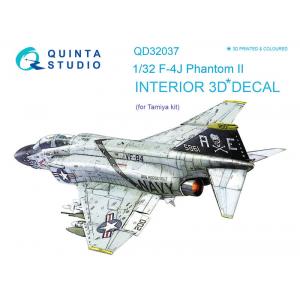 團購 Quinta Studio QD32037 1/32 美軍幽靈式戰機 F-4J Phantom II 3D立體浮雕水貼