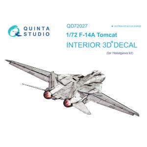 團購 Quinta Studio QD72027 1/72 美軍熊貓戰機 F-14A Tomcat 3D立體浮雕水貼