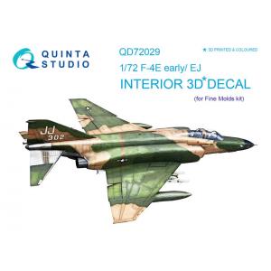 團購 Quinta Studio QD72029 1/72 美軍幽靈式戰機 F-4E early/EJ 3D立體浮雕水貼