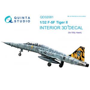 團購 Quinta Studio QD32081 1/32 美軍小鷹號戰機 F-5F Tiger II 3D立體浮雕水貼