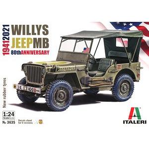 ITALERI 3635 1/24 二戰美國 威利吉普 Willys Jeep MB 1941