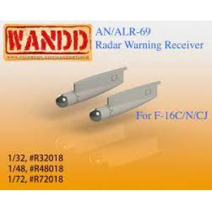 WANDD R-32018 1/32 美國 F-16 適用莢艙 AN/ALR-69 RWR POD