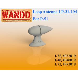 WANDD R-72019 1/72 美國 P-51 適用淚滴天線 LP-21-LM