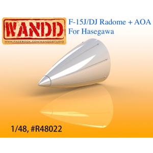 WANDD R-48022 1/48 美國 F-15J/DJ 正確型機鼻 金屬AOA x 2 適用莢艙