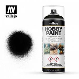 VALLEJO 28012 - 噴罐 Hobby Spray Paint - 黑色底漆 Black Primer (400ml)