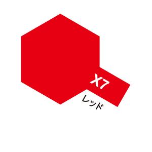 TAMIYA x-7  琺瑯系油性/亮紅色 RED