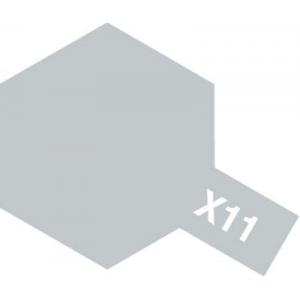 TAMIYA x-11  琺瑯系油性/銀色 CHROME SILVER