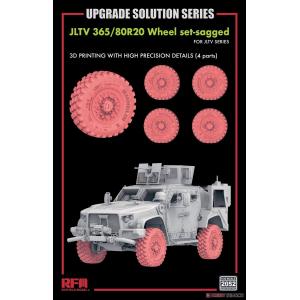 團購 RFM RM-2052 1/35 美軍 聯合輕型戰術車 3D列印輪胎組 Wheel Set-Sagged for JLTV