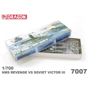 DRAGON 7007 1/700 H.M.S. REVENGE vs VICTOR III