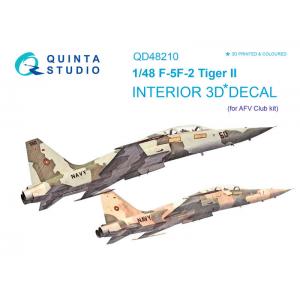 團購 Quinta Studio QD48210 1/48 美軍小鷹號戰機 F-5F-2 Tiger II 3D立體浮雕水貼 for AFV